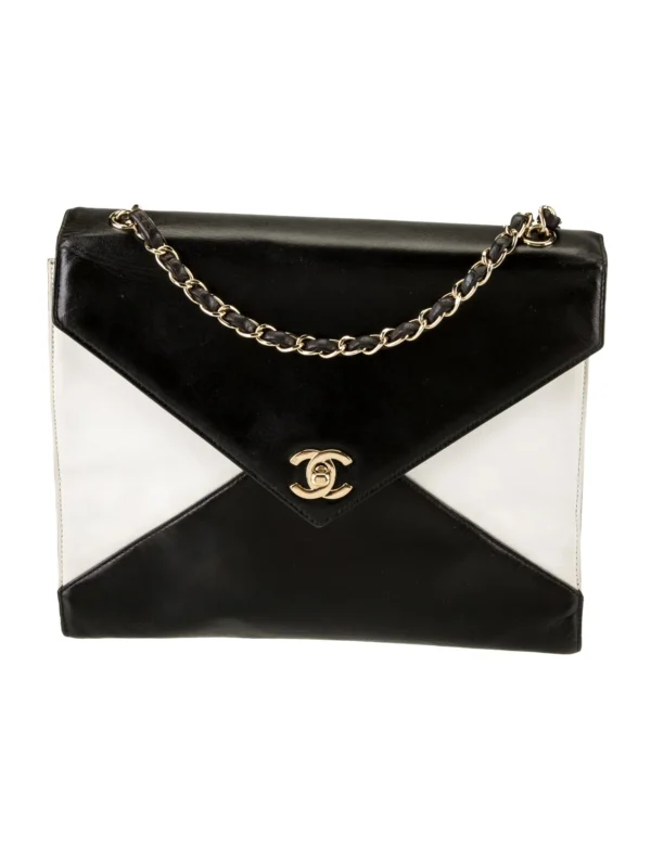 CHANEL | Envelope Flap Bag black and white