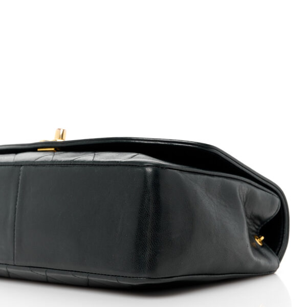 CHANEL | Lambskin Quilted Medium Single Flap Black - Image 9