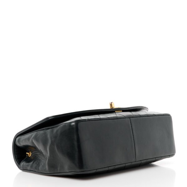 CHANEL | Lambskin Quilted Medium Single Flap Black - Image 3