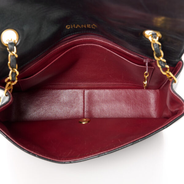 CHANEL | Lambskin Quilted Medium Single Flap Black - Image 4