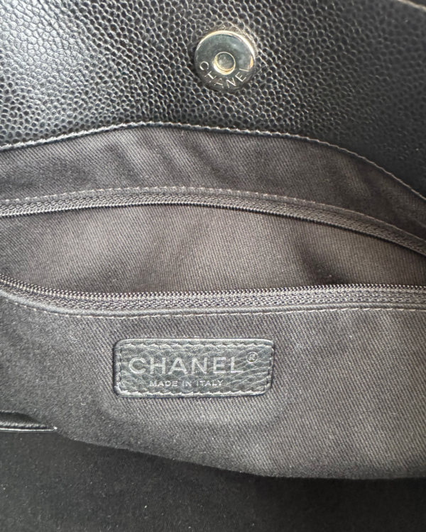 CHANEL | Caviar quilted timeless CC soft tote black - Image 8
