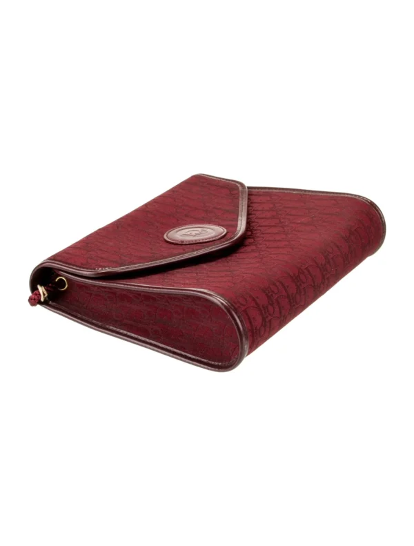 CHRISTIAN DIOR | Burgundy Paisley Crossbody Vintage - Image 4