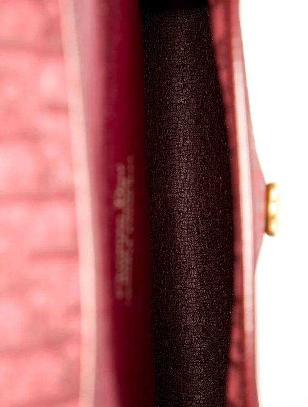 CHRISTIAN DIOR | Burgundy Paisley Crossbody Vintage - Image 5