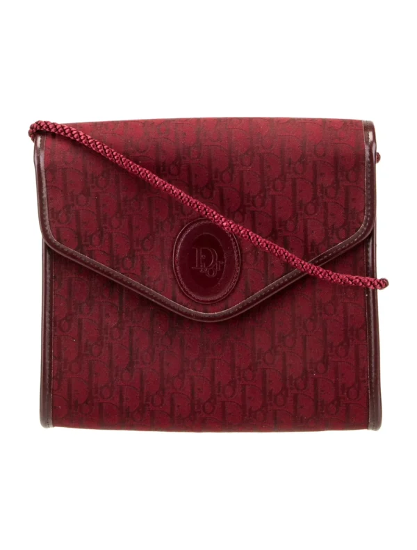 CHRISTIAN DIOR | Burgundy Paisley Crossbody Vintage