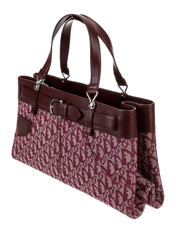 CHRISTIAN DIOR | Burgundy Diorissimo Jeans Pocket Vintage - Image 2