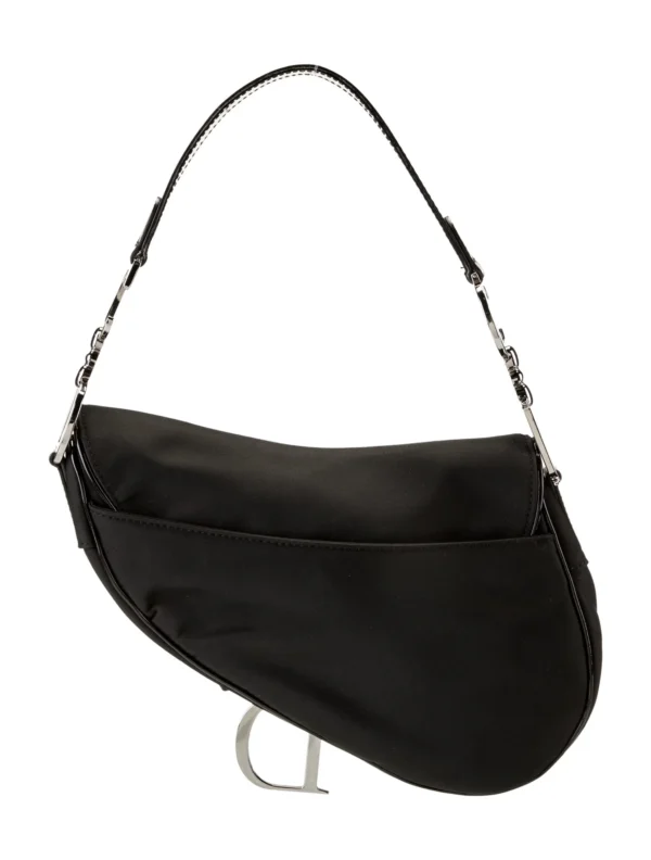 CHRISTIAN DIOR | Black Nylon Saddle Vintage - Image 3