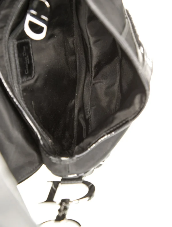 CHRISTIAN DIOR | Black Nylon Saddle Vintage - Image 5