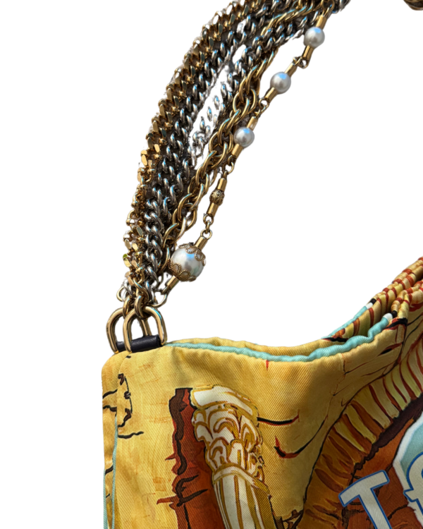 DOLCE & GABBANNA | Silk pearls shopper bag Taormina - Image 4