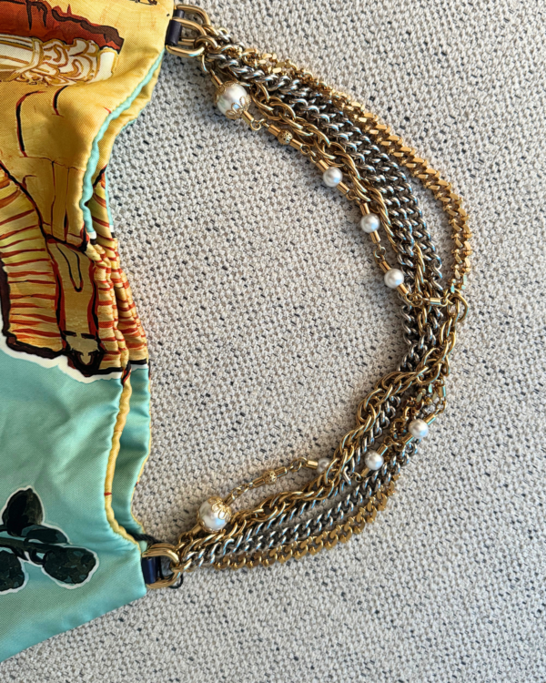 DOLCE & GABBANNA | Silk pearls shopper bag Taormina - Image 5