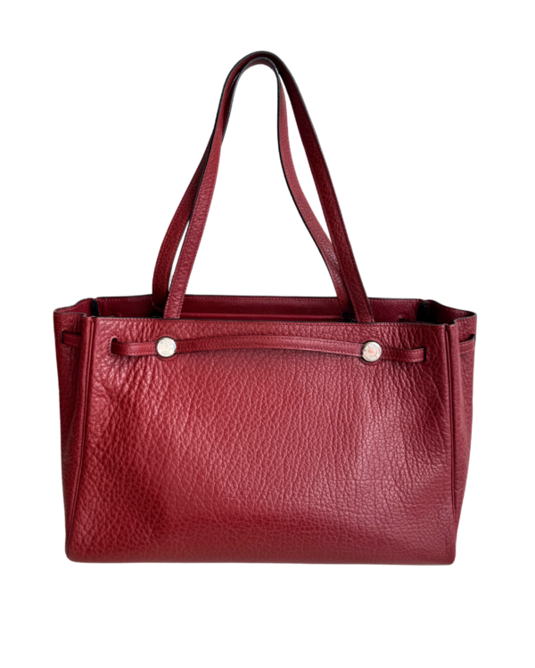 HERMES | Vintage bordeaux togo leather cabana D Stamp tote