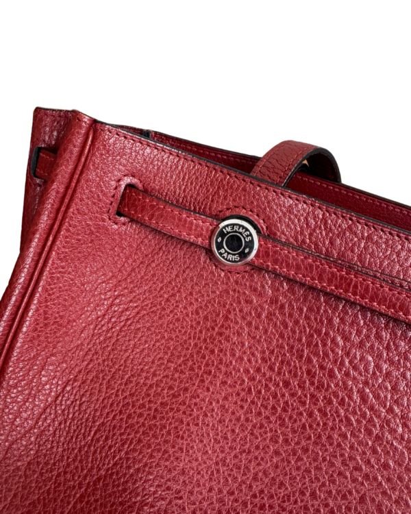 HERMES | Vintage bordeaux togo leather cabana D Stamp tote - Image 3
