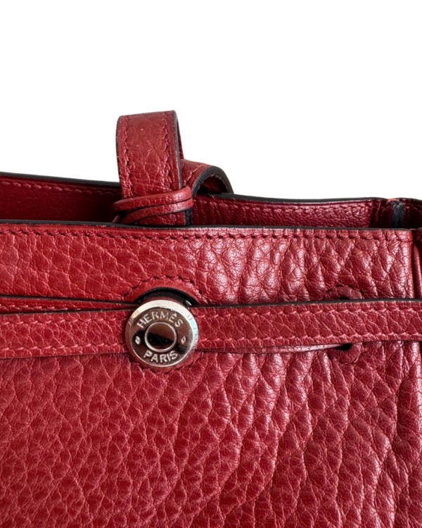 HERMES | Vintage bordeaux togo leather cabana D Stamp tote - Image 4
