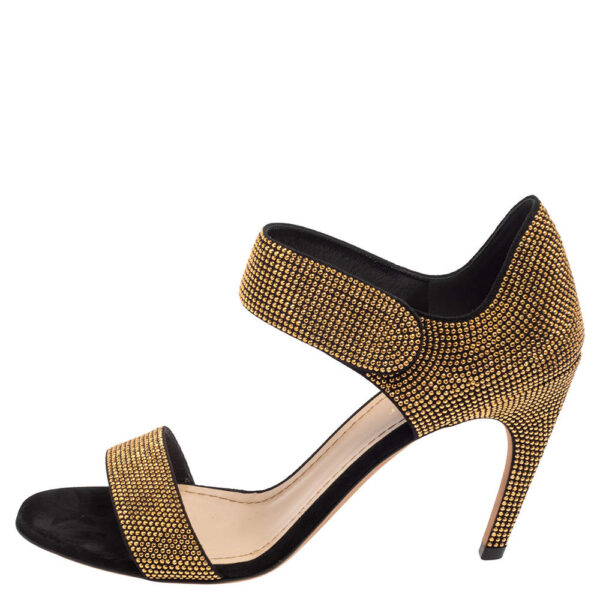 Christian Dior | Studded Suede Open Toe Ankle Strap Sandals Talla 38. 5